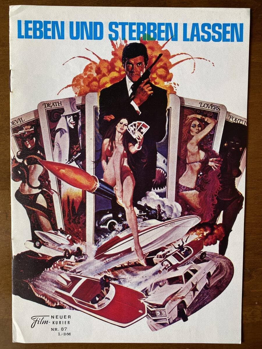 007死ぬのは奴らだ ドイツ製パンフレット B5サイズ 12ページ 初版